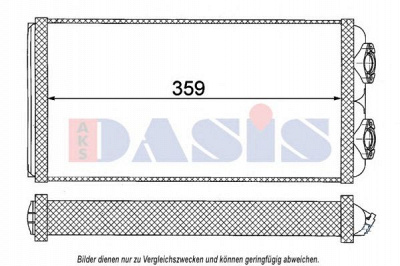 AKS DASIS 139012n -  Теплообменник, отопление салона